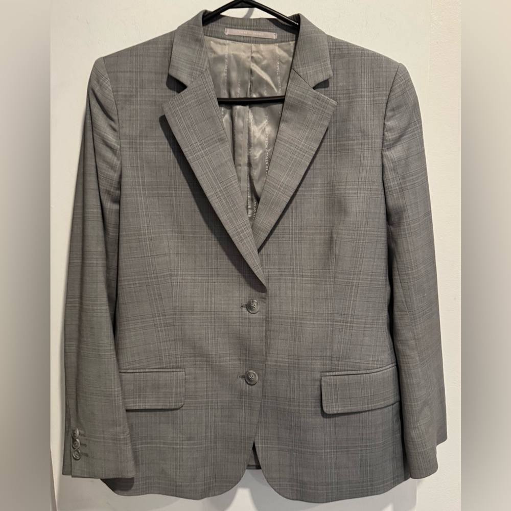 Tiger of Sweden Belita Wool blazer gray fitted office party fitted slim chic 10